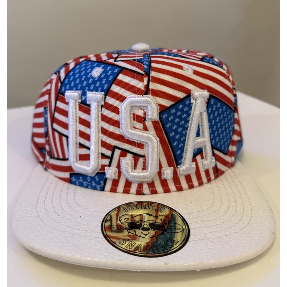 Joyrich SnapBack Hat USA Flag NWT